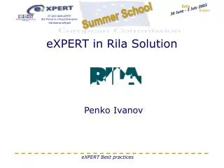 eXPERT in Rila Solution