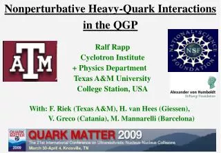 Nonperturbative Heavy-Quark Interactions in the QGP