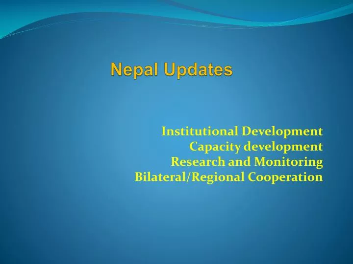nepal updates