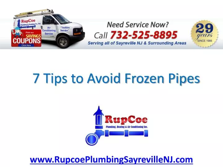 7 tips to avoid frozen pipes