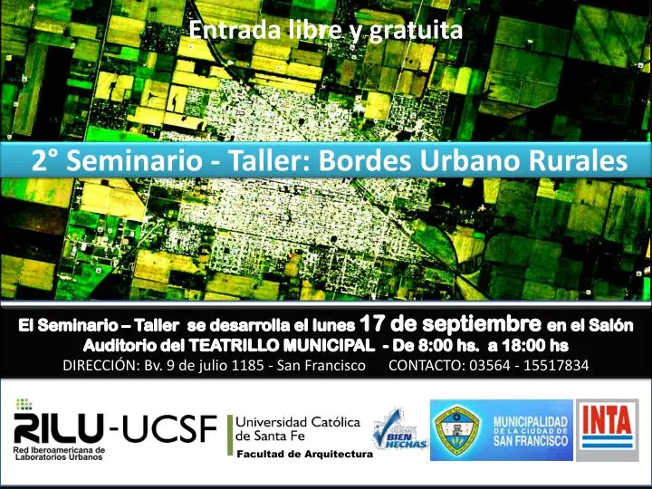 2 seminario taller bordes urbano rurales