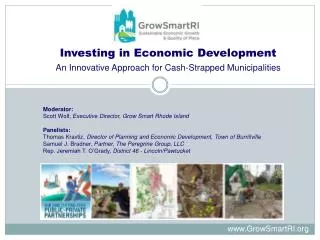 Investing in Economic Development An Innovative Approach for Cash-Strapped Municipalities