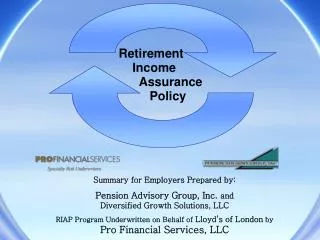 Retirement Income Assurance Policy