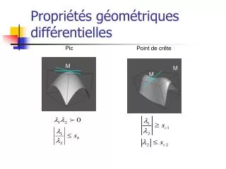 propri t s g om triques diff rentielles