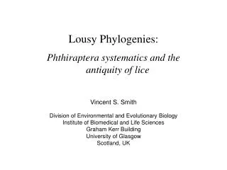 Lousy Phylogenies: