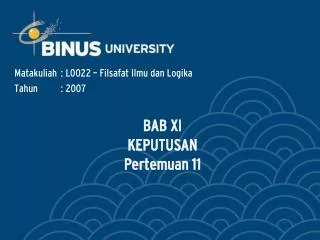 bab xi keputusan pertemuan 11