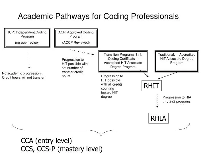 academic pathways for coding professionals