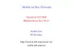 Mobile Ad Hoc Networks - slide 1