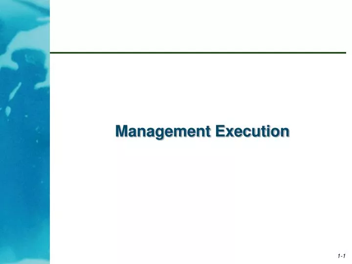 management execution
