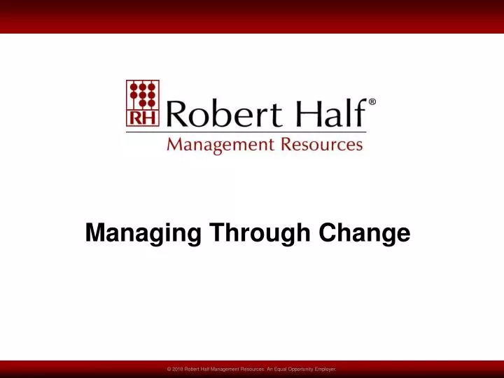 managing through change