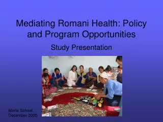 Mediating Romani Health: Policy and Program Opportunities