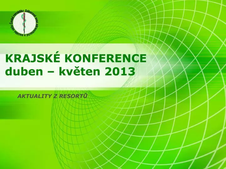 krajsk konference duben kv ten 2013