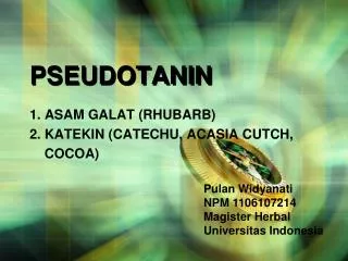 pseudotanin