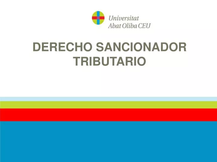 derecho sancionador tributario