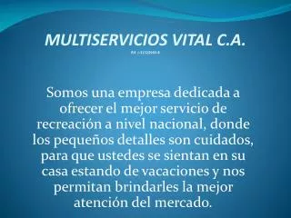 multiservicios vital c a rif j 31322983 8