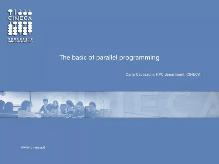 the basic of parallel programming
