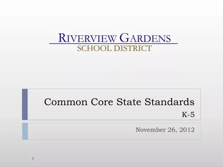 common core state standards k 5