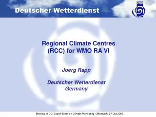 Joerg Rapp Deutscher Wetterdienst Germany