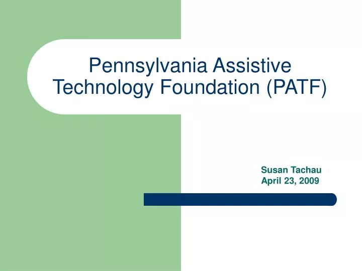 pennsylvania assistive technology foundation patf