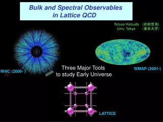 Bulk and Spectral Observables in Lattice QCD