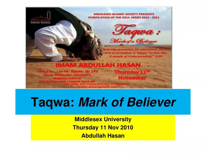 taqwa mark of believer