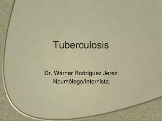 tuberculosis
