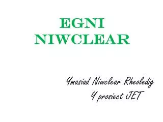 ymasiad niwclear rheoledig y prosiect jet
