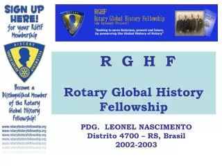 R G H F Rotary Global History Fellowship