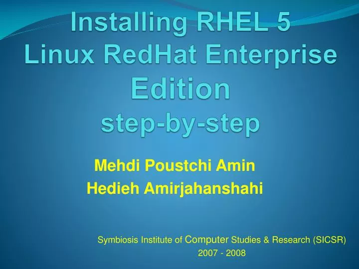 installing rhel 5 linux redhat enterprise edition step by step