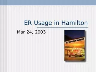 ER Usage in Hamilton