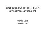 Setting Up Your FIT HEP Development Environment: A Step-by-Step Guide - slide 1