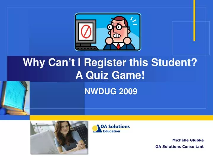 why can t i register this student a quiz game
