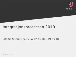 integrasjonsprosessen 2010