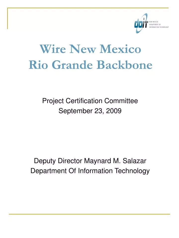 wire new mexico rio grande backbone