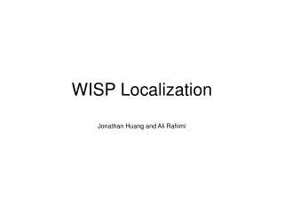 WISP Localization