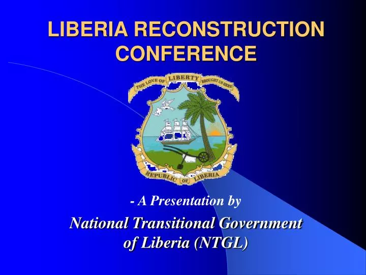 liberia reconstruction conference