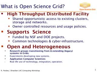What is Open Science Grid?