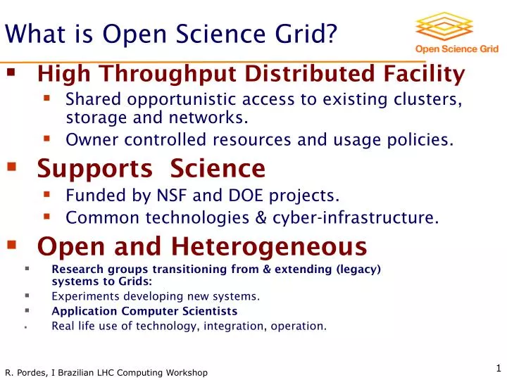 what is open science grid
