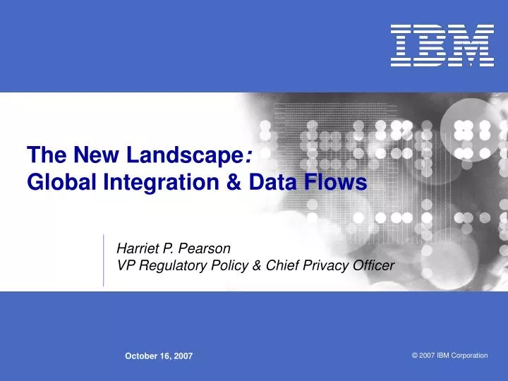 the new landscape global integration data flows