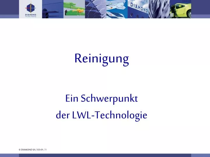 reinigung ein schwerpunkt der lwl technologie