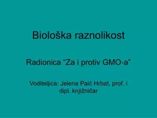biolo ka raznolikost