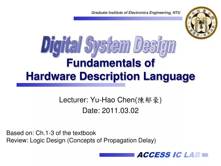 fundamentals of hardware description language