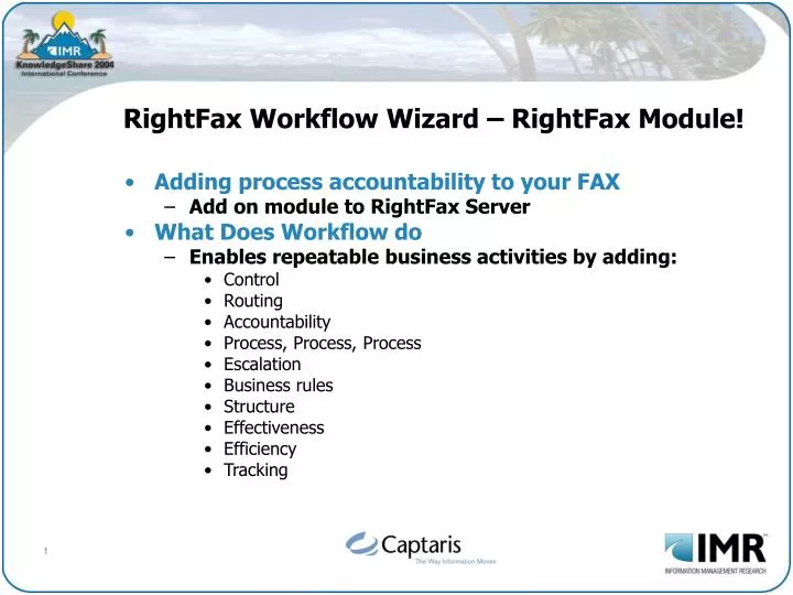rightfax workflow wizard rightfax module