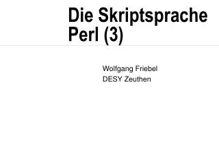 die skriptsprache perl 3