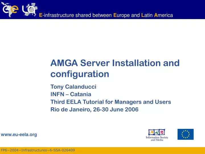 amga server installation and configuration