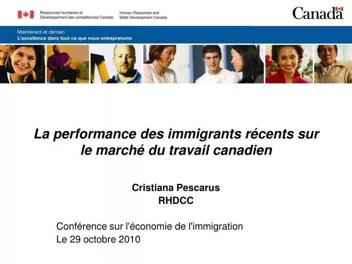 la performance des immigrants r cents sur le march du travail canadien