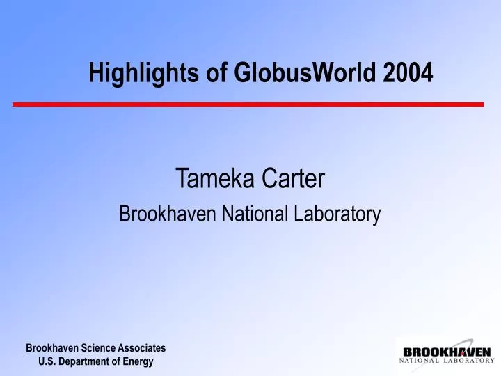 highlights of globusworld 2004