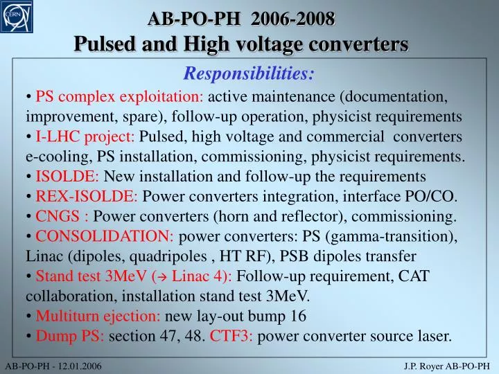 ab po ph 2006 2008 pulsed and high voltage converters