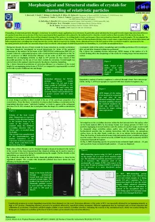 Morphological and Structural studies of crystals for channeling of relativistic particles