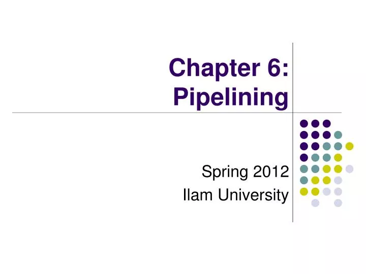 chapter 6 pipelining